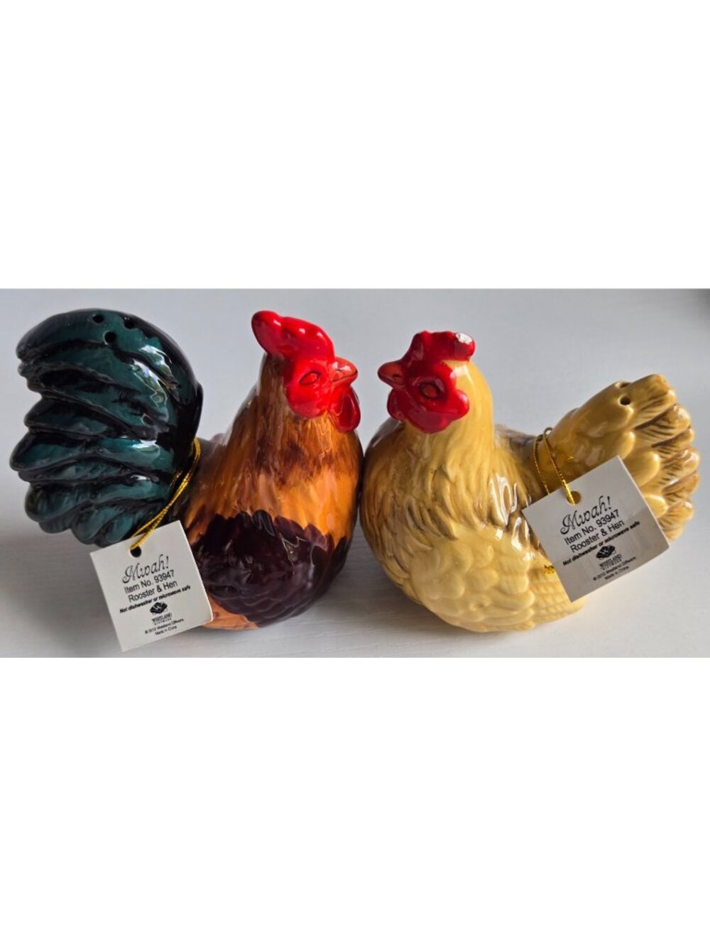 Lot of Bird Salt & Pepper Shakers 3 sets 3 Singles Kissing Chickens Turkeys More - Picture 10 of 16
